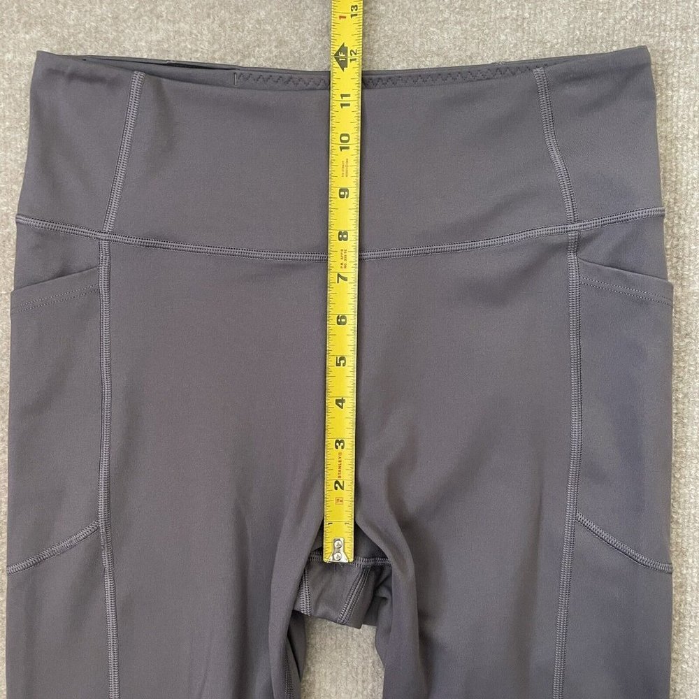 Victoria's Secret Leggings Womens 12 Grey Skinny Yoga Pants Workout Pockets - Picture 7 of 11